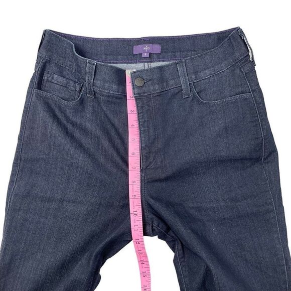 NYDJ Not Your Daughters Jeans Cropped Dark Denim Lift Tuck Technology Size 8 - Picture 6 of 11